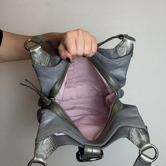 Coach Vintage Y2K Soho Grey Leather Hobo Shoulder Bag - Picture 7 of 8